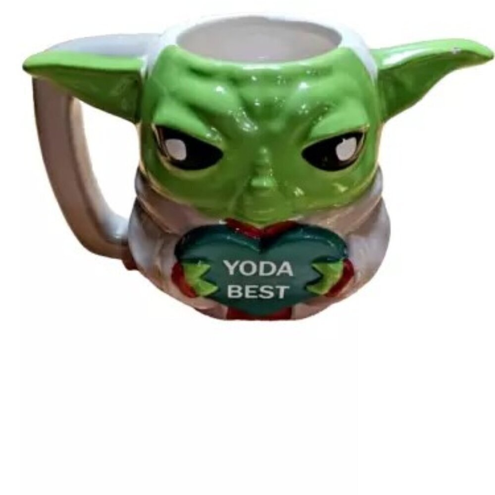 Baby Yoda Star Wars Coffee Mug Zak Yoda Best Cocoa‎ Tea Cup Disney Collectible